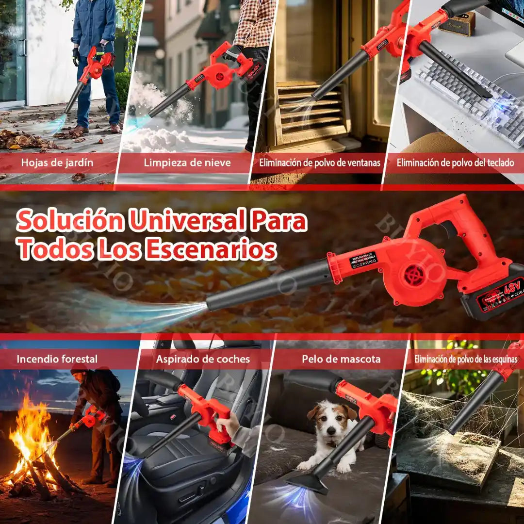 Sopladora Aspiradora Profesional 4 en 1 Inalámbrica
