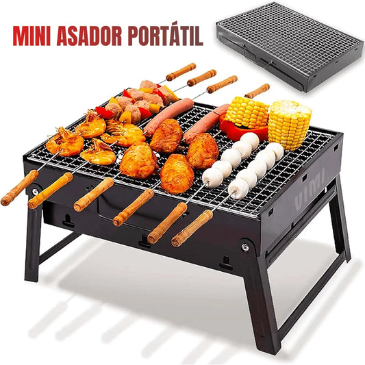 Mini Parrilla Portátil De Acero Inoxidable