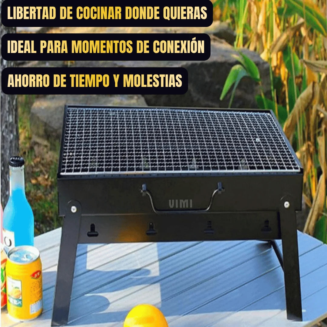 Mini Parrilla Portátil De Acero Inoxidable