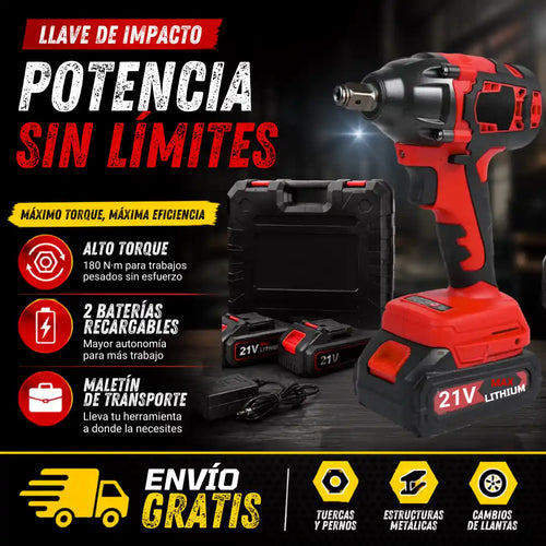Llave De Impacto Profesional Inalámbrica 1/2