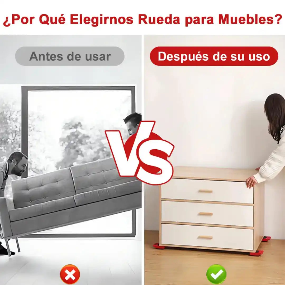 Kit Elevador Para Muebles Pesados
