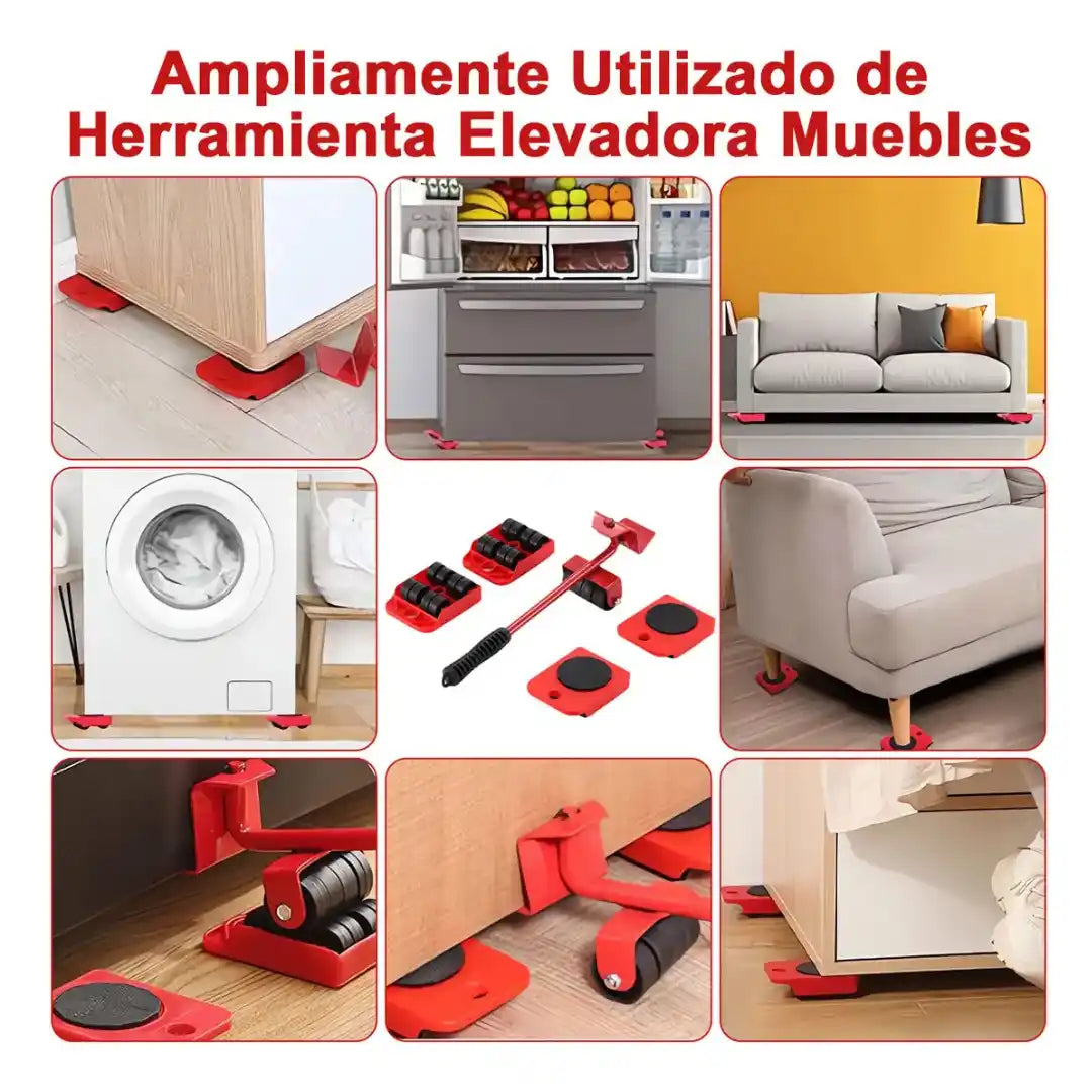 Kit Elevador Para Muebles Pesados
