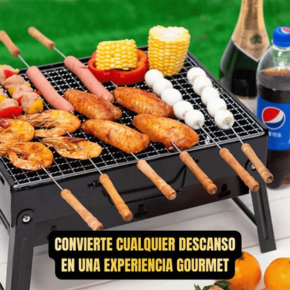 Mini Parrilla Portátil De Acero Inoxidable