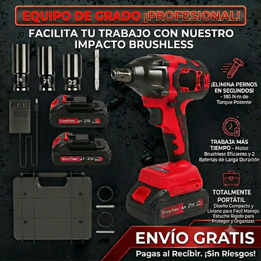 Llave De Impacto Profesional Inalámbrica 1/2