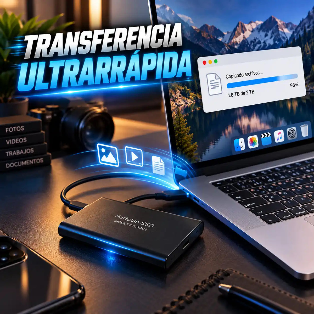 Disco Duro Portátil Pro 2TB