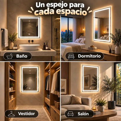Espejo LED Touch 3 Tonos