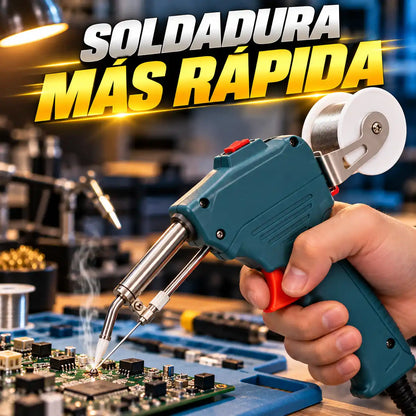 Pistola Soldadora Pro 60W con Alimentación de Estaño